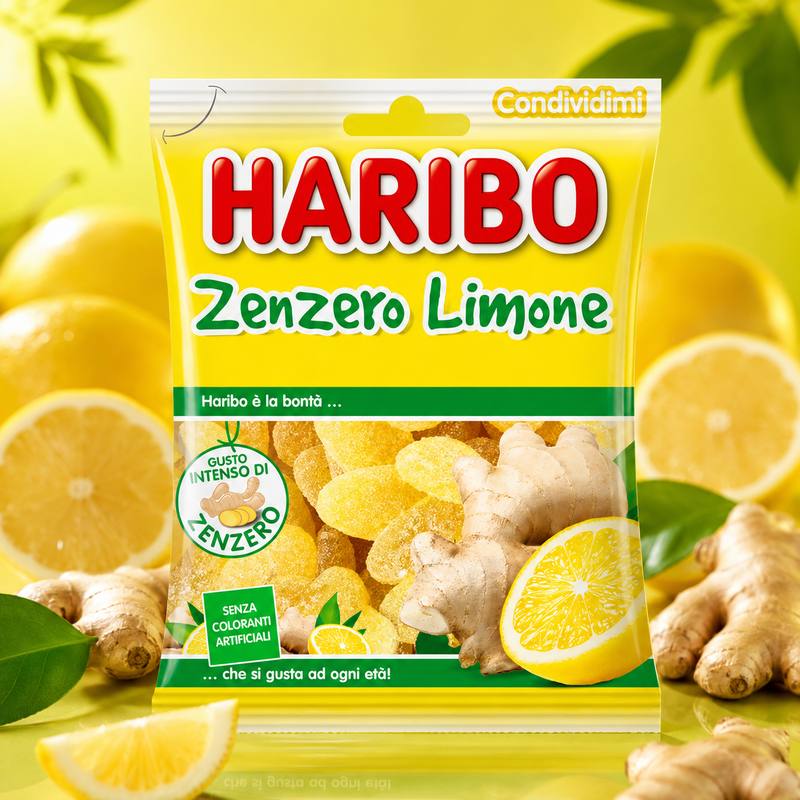 Haribo Zenzero & Limone — gommosi con gusto intenso