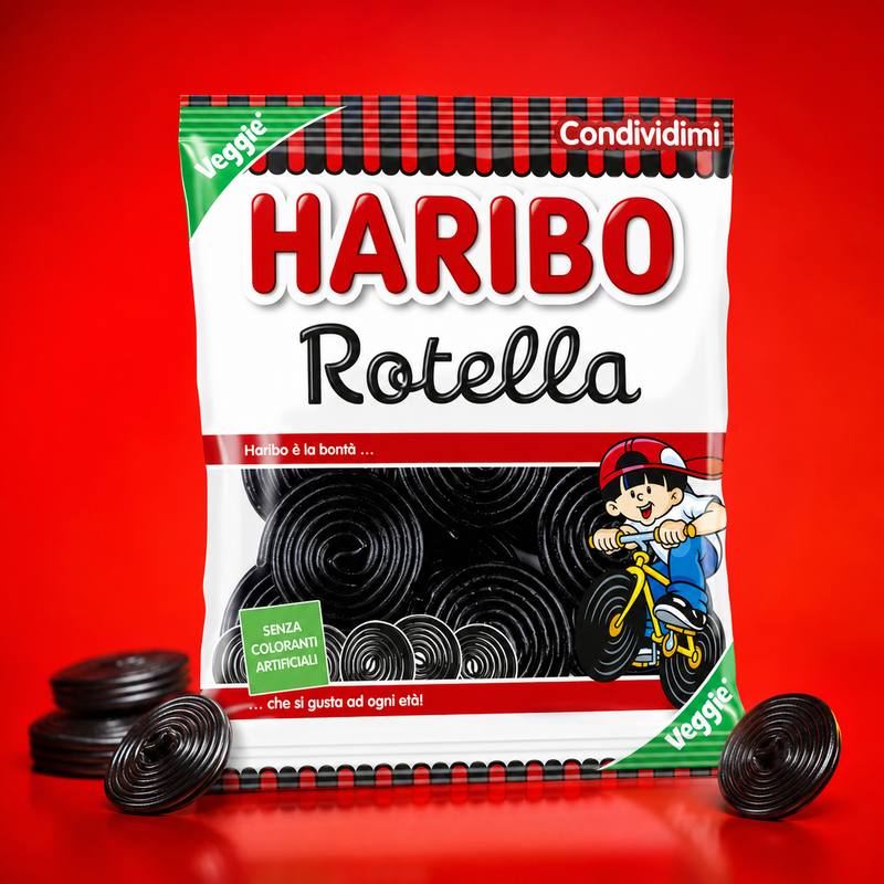 Haribo Rotella — rotelle di liquirizia nera